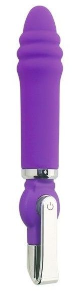 Фиолетовый вибратор ALICE 20-Function Desire Vibe - 16 см.