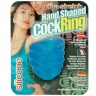 Голубое эрекционное кольцо в виде кулачка HAND SHAPED SILICON RING