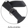 Кофейный сдвоенный поясной страпон Strap-On Harness with 7" Two Cocks One Hole - 19,1 см.
