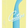 Голубой вибратор Cuties 2.0 - 18,7 см.