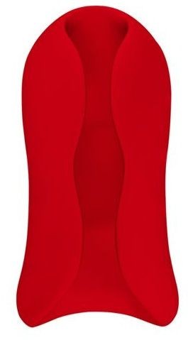 Красный вибромастурбатор Vibrating Stroker