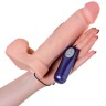 Страпон с 2 насадками и вибрацией UniStrap - 20 и 18 см.