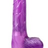 Фиолетовый вибратор Luv Pleaser - 20 см.