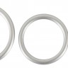 Набор из 3 эрекционных колец под металл Metallic Silicone Cock Ring Set