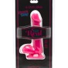 Розовый фаллоимитатор Happy Dicks Dildo 6 inch Balls - 15,2 см.