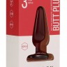 Красная анальная пробка Butt Plug Basic 3 Inch - 7,6 см.
