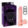 Телесный страпон 8.5" Kyle Korver Strap-On - 15 см.