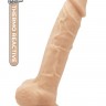 Телесный реалистичный фаллоимитатор DILDO 9INCH FLESH - 22,9 см.