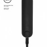 Черная перезаряжаемая вибропуля 7 Speed Rechargeable Bullet - 7,7 см.