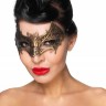 Золотистая карнавальная маска "Сириус"