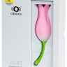 Розовый клиторальный стимулятор-тюльпан JULIET