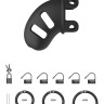 Черный мужской пояс верности Cock Cage Model 14 Chastity 2.5