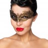 Золотистая карнавальная маска "Денеб"