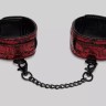 Красно-черные оковы Reversible Faux Leather Ankle Cuffs