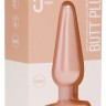 Телесная коническая анальная пробка Basic 5 Inch - 12,7 см.
