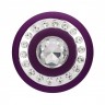 Фиолетовый классический вибромассажер Jewel - 19,5 см.