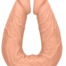 Телесный двусторонний фаллоимитатор Double Dong - 36 см.