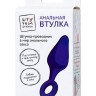 Фиолетовая анальная втулка с ограничительным колечком - 11,5 см.