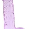 Фиолетовый фаллоимитатор Ding Dong 6" - 15,2 см.