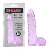 Фиолетовый фаллоимитатор Ding Dong 6" - 15,2 см.