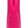 Розовый вибратор-кролик Realistic Dual Density Rechargeable Rabbit Vibrator - 25,5 см.