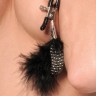 Металлические зажимы для сосков с пёрышками Feather Nipple Clamps
