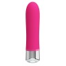 Розовый мини-вибратор Sampson - 12,4 см.
