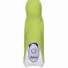 Нежно-зелёный вибратор Dolce Jaxon - 12,5 см.