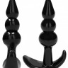 Набор из 4 черных анальных пробок N80 4-Piece Butt Plug Set