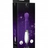 Фиолетовый вибромассажер Alida - 21 см.
