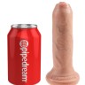 Телесный необрезанный фаллоимитатор на присоске 6" Uncut Cock - 16,5 см.
