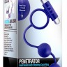 Синее эрекционное кольцо с анальным стимулятором Penetrator