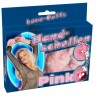 Розовые меховые наручники Love Cuffs Rose
