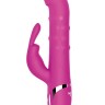Розовый вибратор-кролик N 40 RECHARGEABLE DUO VIBRATOR - 24 см.