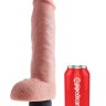 Телесный фаллоимитатор с функцией семяизвержения 11" Squirting Cock with balls - 27,9 см.