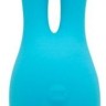 Голубой вибратор INDULGENCE Rechargeable Dream Bunny - 15 см.