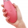 Розовый бесконтактный клиторальный стимулятор Womanizer Premium