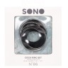 Набор из двух черных эрекционных колец N 86 Cock Ring Set