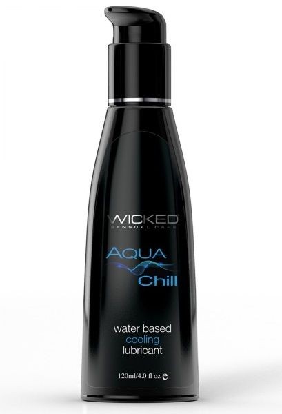 Охлаждающий лубрикант на водной основе Wicked AQUA CHILL - 120 мл.