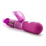 Розовый вибратор с клиторальной стимуляцией Luxe Rabbit - 26 см.