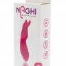 Розовый клиторальный вибратор с ушками NAGHI NO.8 - 16 см.