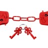 Металлические красные наручники Designer Metal Handcuffs