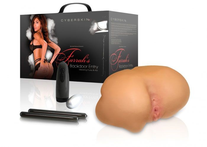 Мастурбатор-полуторс с вибрацией и подогревом Farrah's Backdoor Entry 6X, 6S Vibrating Pussy & Ass