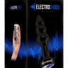 Темно-серая анальная пробка с электростимуляцией  E-Stim - 11,2 см.