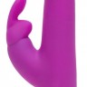 Лиловый вибратор Curve Thrusting Rechargeable Rabbit Vibrator - 24,1 см.