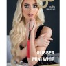 Красная мини-плеть из резины Rubber Mini Whip - 22 см.