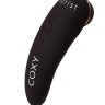 Чёрный бесконтактный стимулятор клитора Coxy с вибрацией