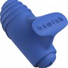 Синий вибростимулятор на пальчик Bteased Basic Finger Vibrator