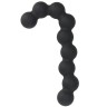 Чёрная анальная цепочка SEE YOU CANDY CANE ANAL BEADS - 13,1 см.