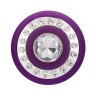 Фиолетовый вибромассажер для точки G Glimmer - 20,5 см.